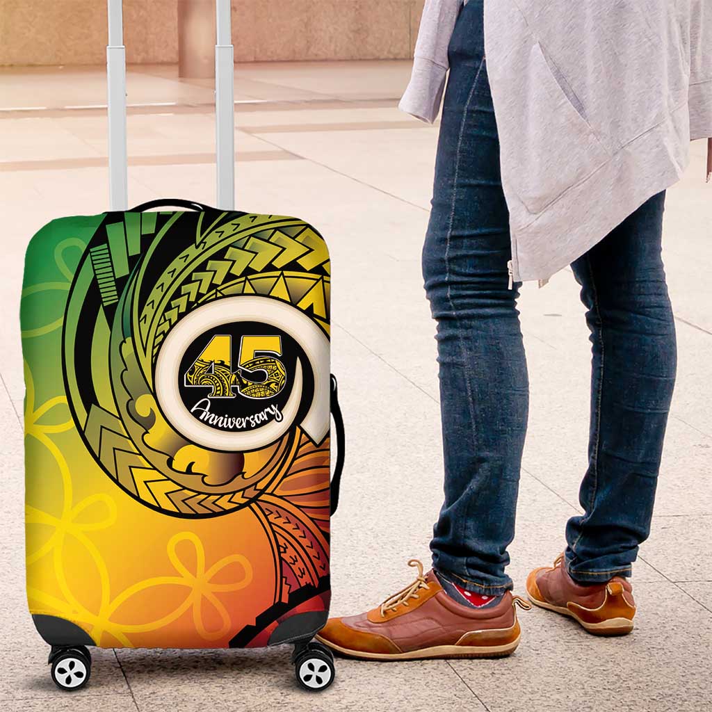 Vanuatu 45th Independence Anniversary Luggage Cover Ni-Van Sandroing - Polynesian Pride