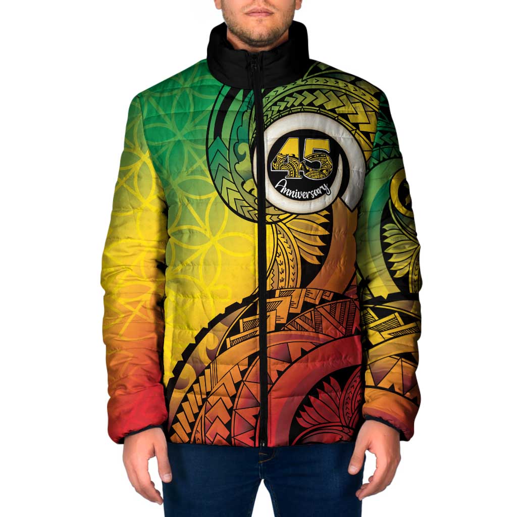Vanuatu 45th Independence Anniversary Padded Jacket Ni-Van Sandroing - Polynesian Pride