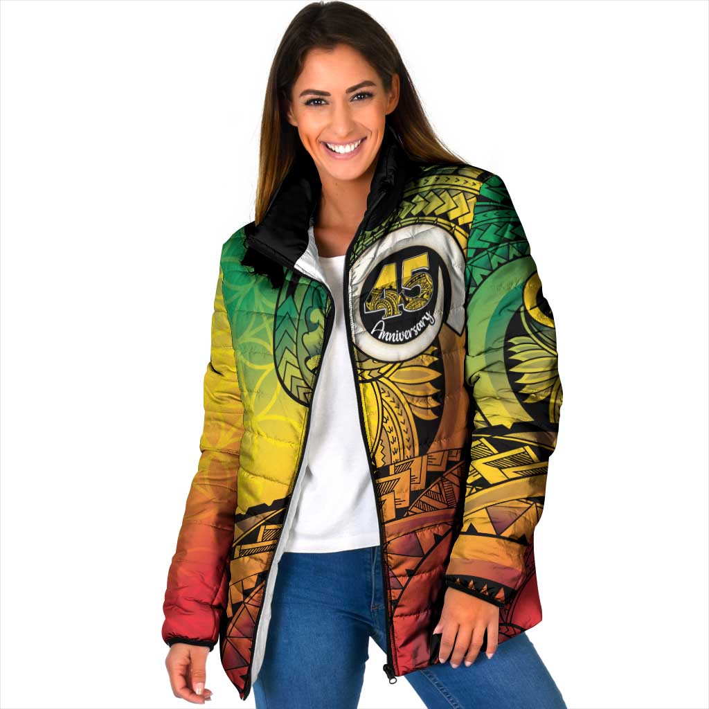 Vanuatu 45th Independence Anniversary Padded Jacket Ni-Van Sandroing - Polynesian Pride