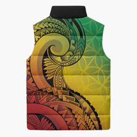 Vanuatu 45th Independence Anniversary Sleeveless Puffer Jacket Ni-Van Sandroing - Polynesian Pride