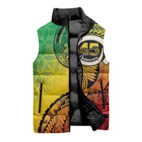Vanuatu 45th Independence Anniversary Sleeveless Puffer Jacket Ni-Van Sandroing - Polynesian Pride