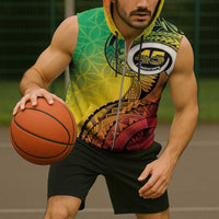 Vanuatu 45th Independence Anniversary Sleeveless Zip Hoodie Ni-Van Sandroing - Polynesian Pride