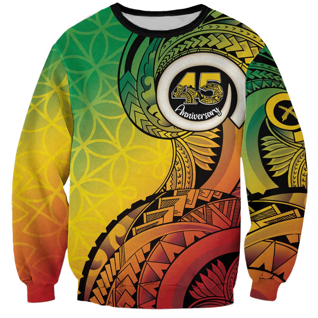 Vanuatu 45th Independence Anniversary Sweatshirt Ni-Van Sandroing - Polynesian Pride
