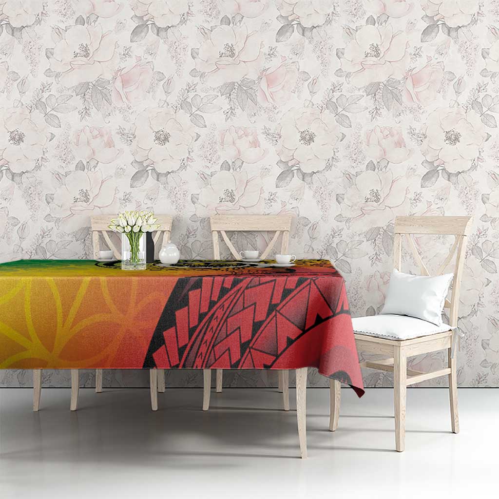 Vanuatu 45th Independence Anniversary Tablecloth Ni-Van Sandroing - Polynesian Pride