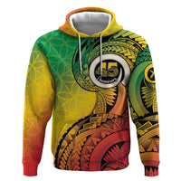 Vanuatu 45th Independence Anniversary Zip Hoodie Ni-Van Sandroing - Polynesian Pride
