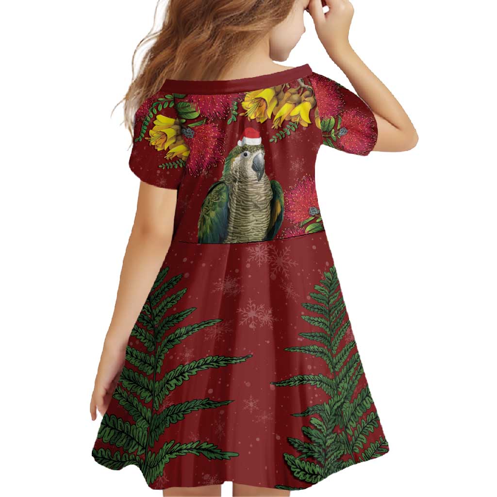Kakapo Bird New Zealand Family Matching Mermaid Dress and Hawaiian Shirt Floral Christmas LT7 - Polynesian Pride