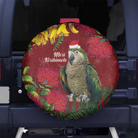 Kakapo Bird New Zealand Spare Tire Cover Floral Christmas