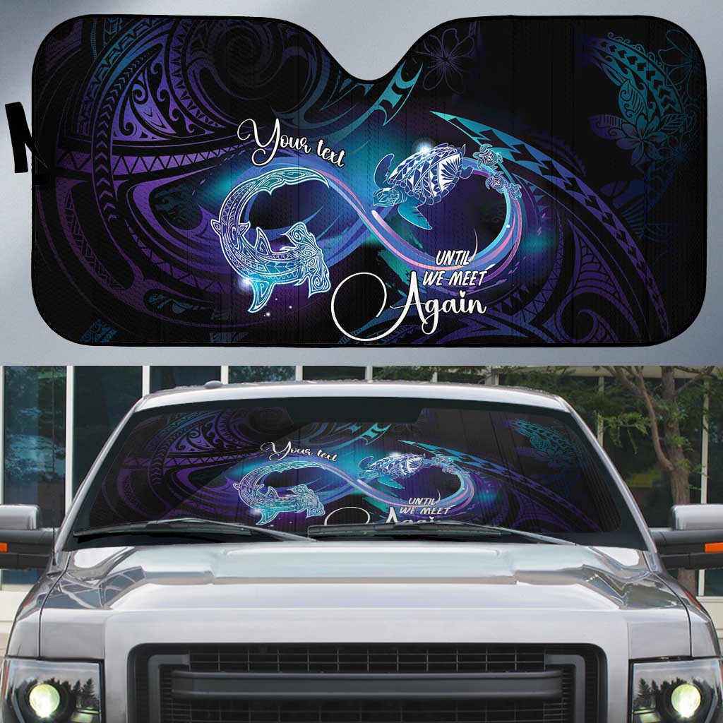Polynesian Personalized Memorial Auto Sun Shade Oceanic Infinity Symbol - Until We Meet Again - Polynesian Pride