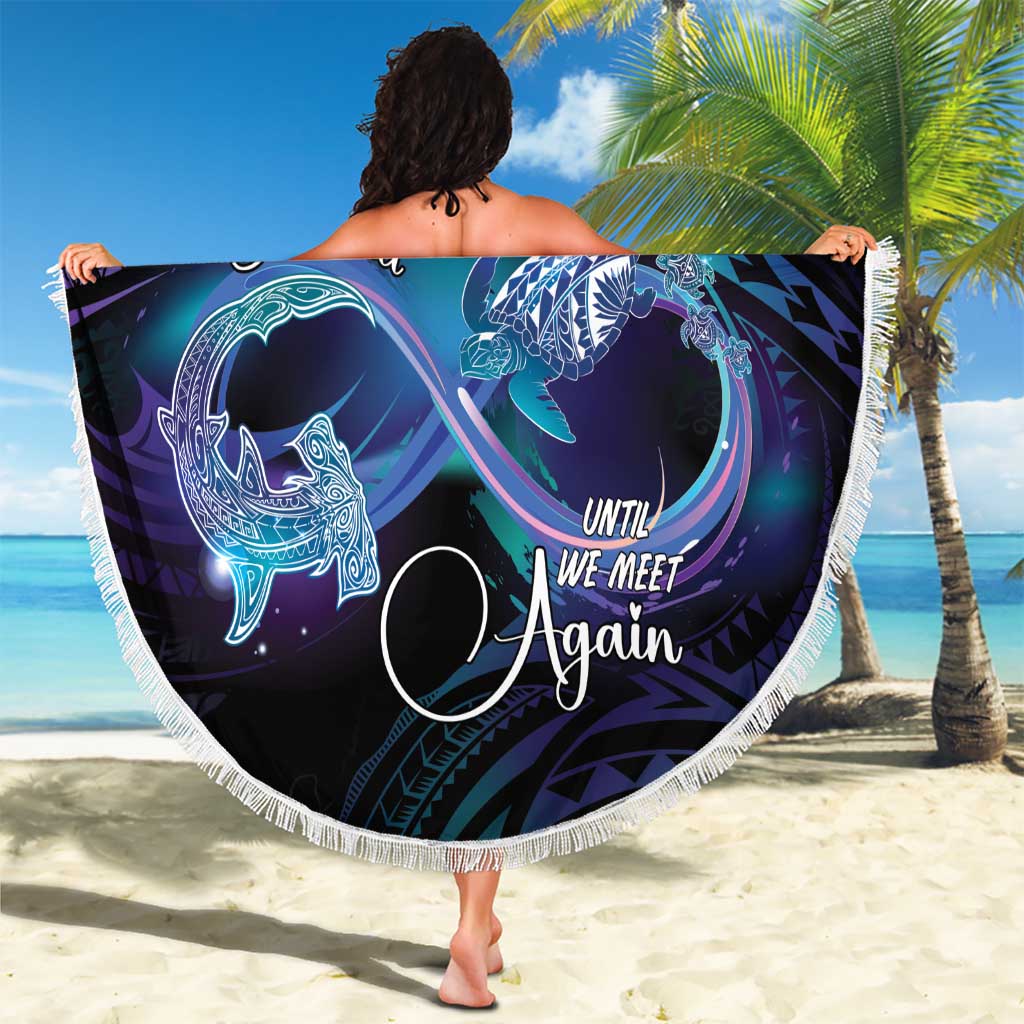 Polynesian Personalized Memorial Beach Blanket Oceanic Infinity Symbol - Until We Meet Again - Polynesian Pride
