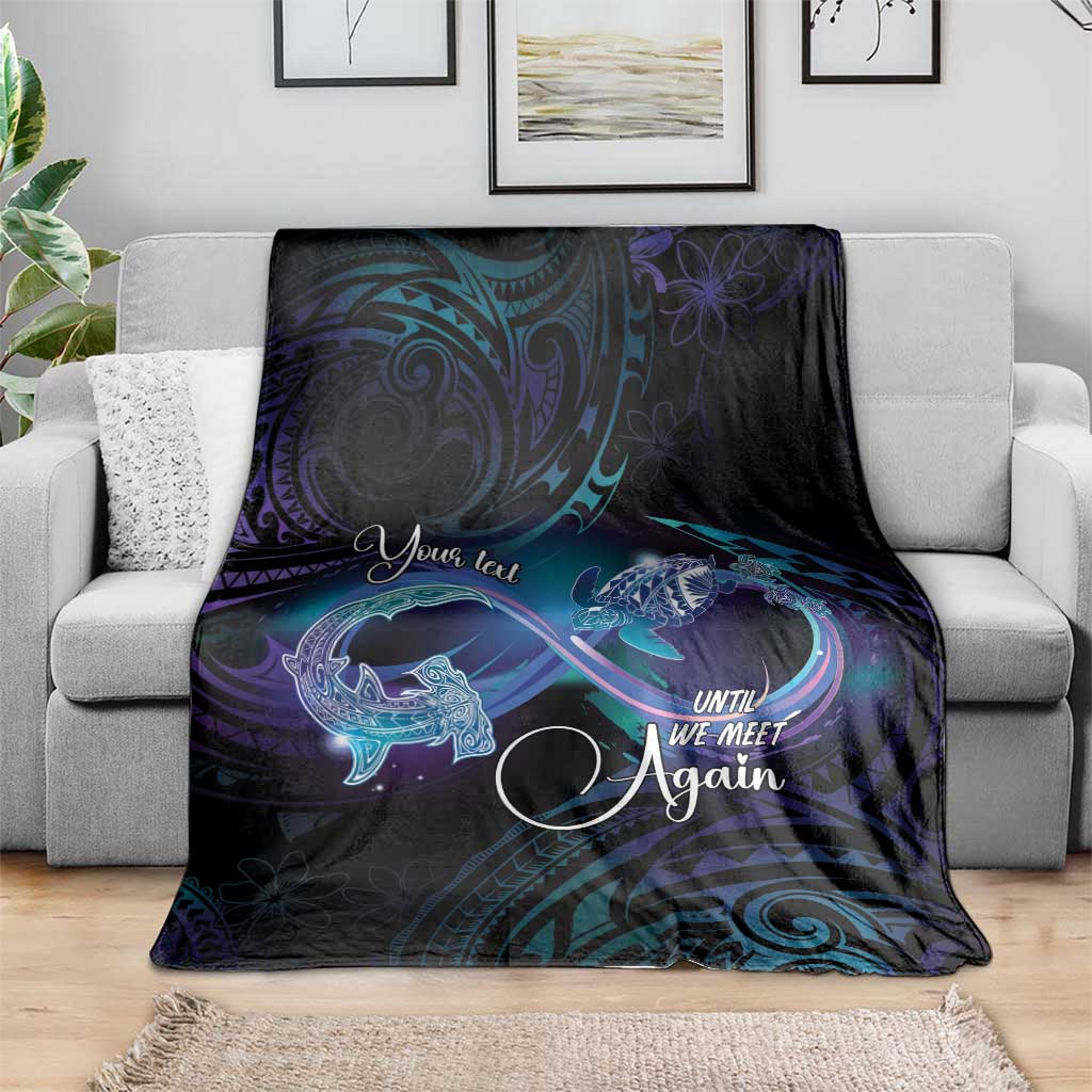 Polynesian Personalized Memorial Blanket Oceanic Infinity Symbol - Until We Meet Again - Polynesian Pride