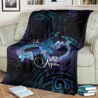 Polynesian Personalized Memorial Blanket Oceanic Infinity Symbol - Until We Meet Again - Polynesian Pride