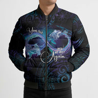 Polynesian Personalized Memorial Bomber Puffer Jacket Oceanic Infinity Symbol - Until We Meet Again - Polynesian Pride