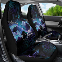 Polynesian Personalized Memorial Car Seat Cover Oceanic Infinity Symbol - Until We Meet Again - Polynesian Pride
