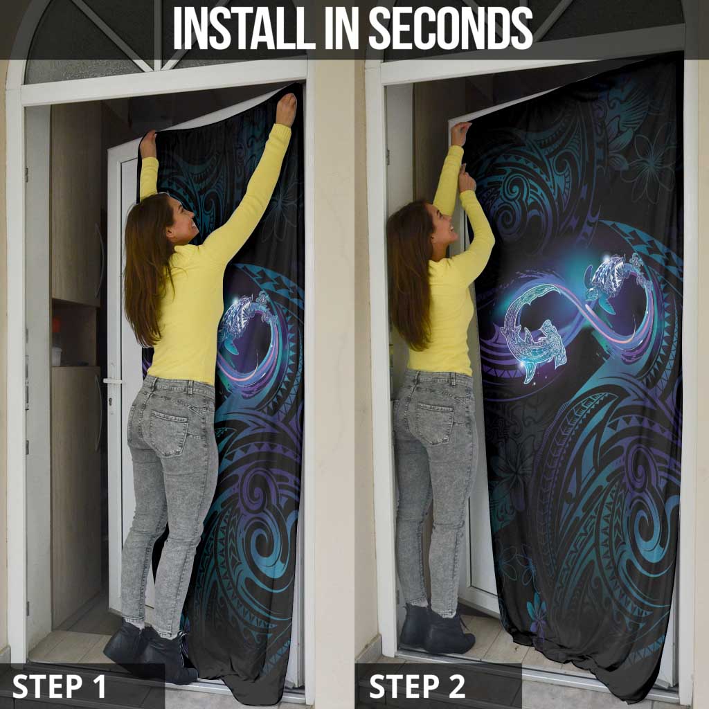 Polynesian Memorial Door Cover Oceanic Infinity Symbol - Until We Meet Again - Polynesian Pride