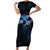 Polynesian Personalized Memorial Family Matching Short Sleeve Bodycon Dress and Hawaiian Shirt Oceanic Infinity Symbol - Until We Meet Again - Polynesian Pride