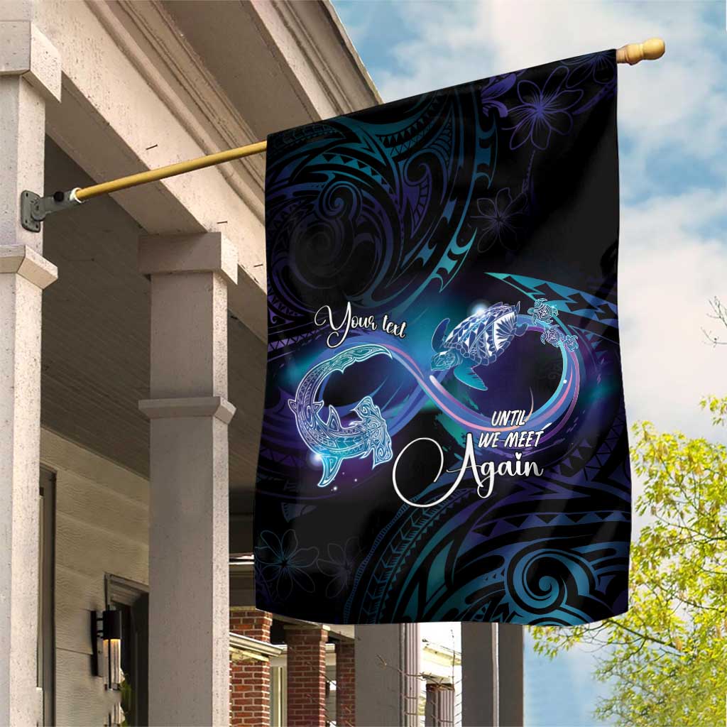 Polynesian Personalized Memorial Garden Flag Oceanic Infinity Symbol - Until We Meet Again - Polynesian Pride