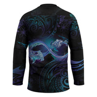 Polynesian Personalized Memorial Hockey Jersey Oceanic Infinity Symbol - Until We Meet Again - Polynesian Pride