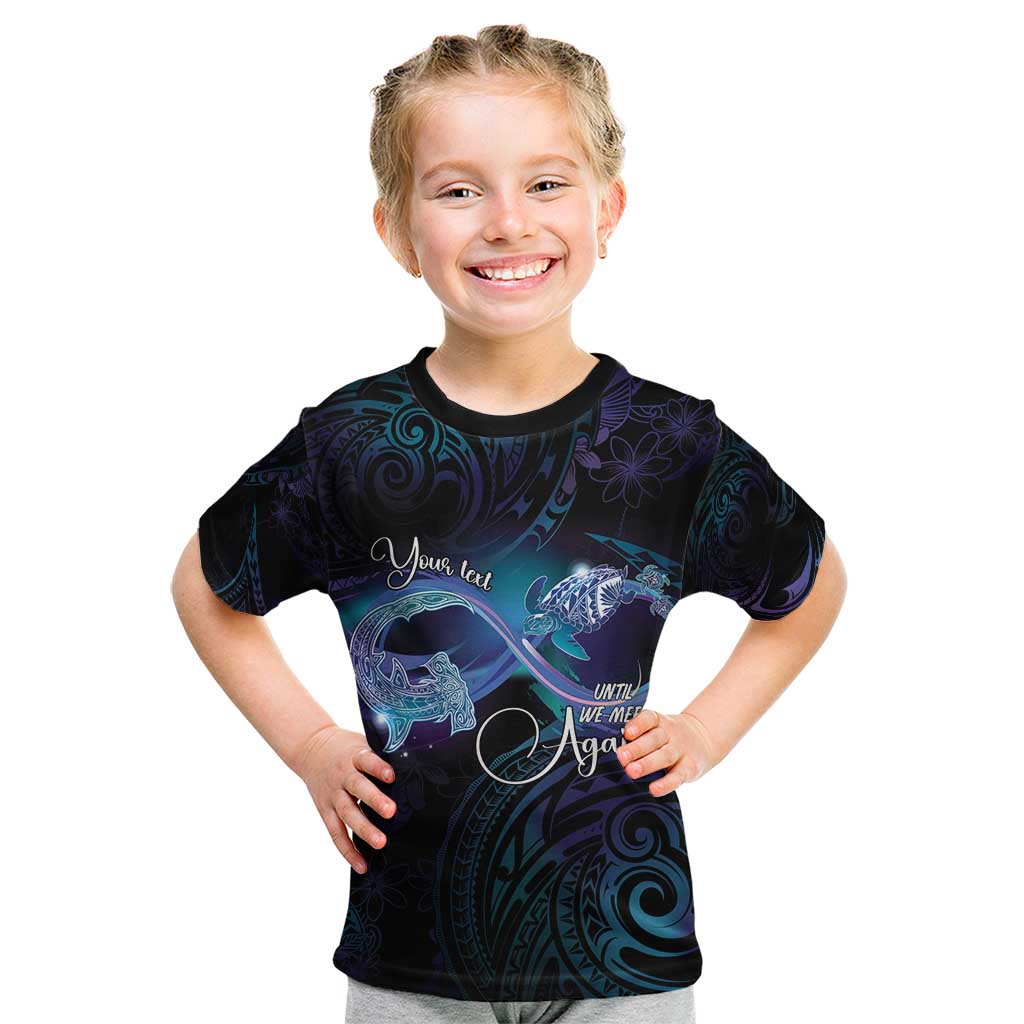Polynesian Personalized Memorial Kid T Shirt Oceanic Infinity Symbol - Until We Meet Again - Polynesian Pride