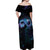 Polynesian Personalized Memorial Off Shoulder Maxi Dress Oceanic Infinity Symbol - Until We Meet Again - Polynesian Pride
