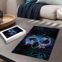 Polynesian Personalized Memorial Puzzle Oceanic Infinity Symbol - Until We Meet Again - Polynesian Pride