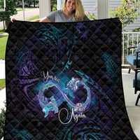 Polynesian Personalized Memorial Quilt Oceanic Infinity Symbol - Until We Meet Again - Polynesian Pride