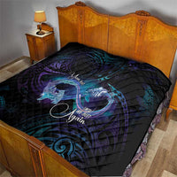 Polynesian Personalized Memorial Quilt Oceanic Infinity Symbol - Until We Meet Again - Polynesian Pride