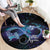 Polynesian Personalized Memorial Round Carpet Oceanic Infinity Symbol - Until We Meet Again - Polynesian Pride