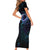 Polynesian Personalized Memorial Short Sleeve Bodycon Dress Oceanic Infinity Symbol - Until We Meet Again - Polynesian Pride