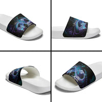 Polynesian Personalized Memorial Slide Sandals Oceanic Infinity Symbol - Until We Meet Again - Polynesian Pride