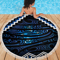 New Zealand Matariki Beach Blanket Galaxy Styled Taniko LT7 - Polynesian Pride