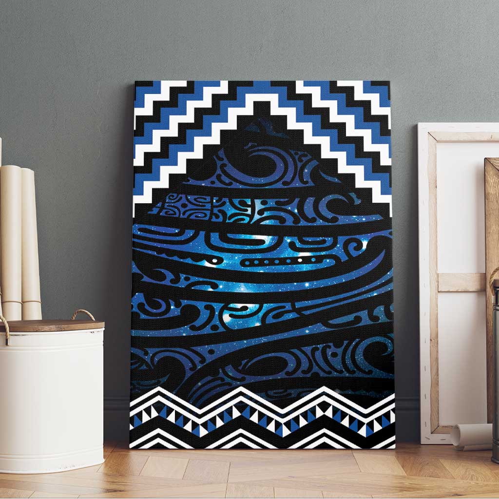 New Zealand Matariki Canvas Wall Art Galaxy Styled Taniko LT7 - Polynesian Pride