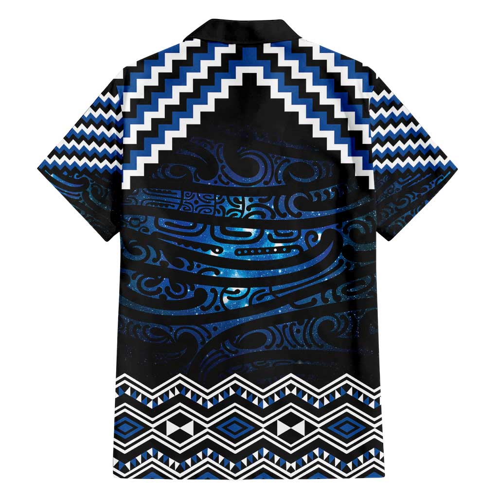 New Zealand Matariki Family Matching Tank Maxi Dress and Hawaiian Shirt Galaxy Styled Taniko