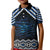 New Zealand Matariki Kid Polo Shirt Galaxy Styled Taniko