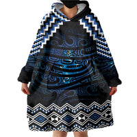 New Zealand Matariki Wearable Blanket Hoodie Galaxy Styled Taniko LT7 - Polynesian Pride