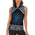 New Zealand Matariki Women Sleeveless Polo Shirt Galaxy Styled Taniko