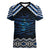 New Zealand Matariki Women V-Neck T-Shirt Galaxy Styled Taniko