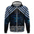 New Zealand Matariki Zip Hoodie Galaxy Styled Taniko