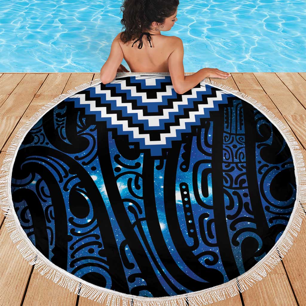 New Zealand Matariki Beach Blanket Galaxy Poutama Motifs LT7 - Polynesian Pride