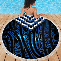 New Zealand Matariki Beach Blanket Galaxy Poutama Motifs LT7 - Polynesian Pride