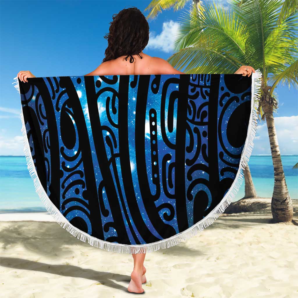 New Zealand Matariki Beach Blanket Galaxy Poutama Motifs LT7 - Polynesian Pride