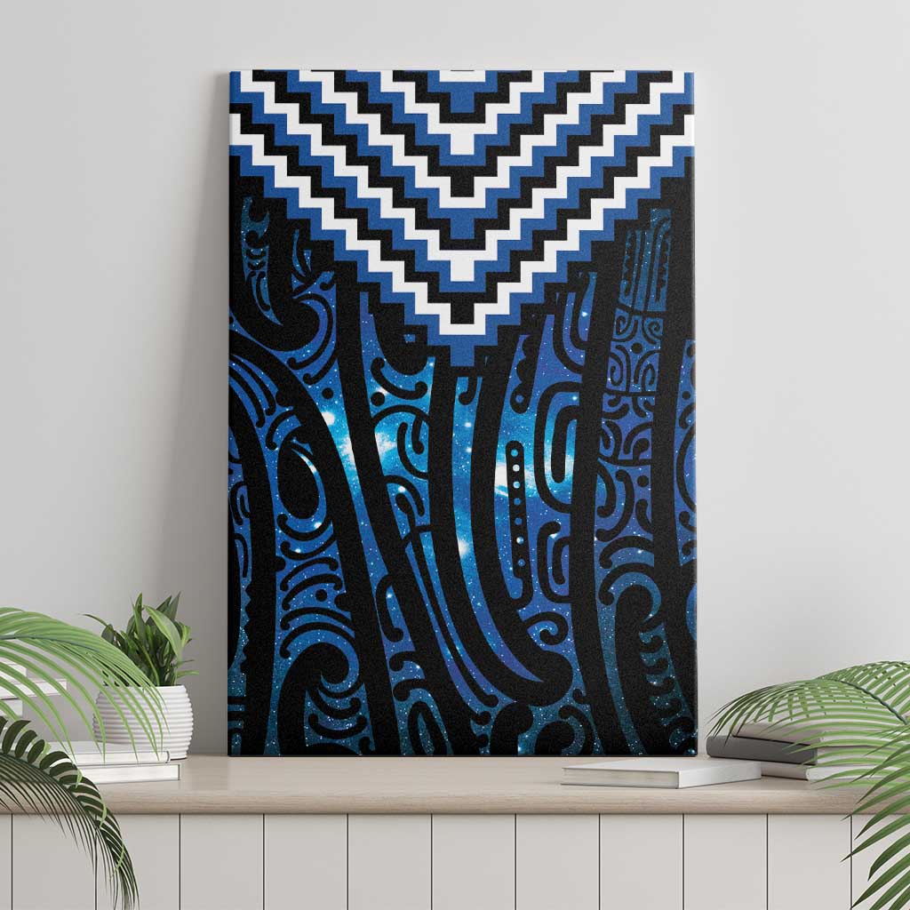 New Zealand Matariki Canvas Wall Art Galaxy Poutama Motifs LT7 - Polynesian Pride