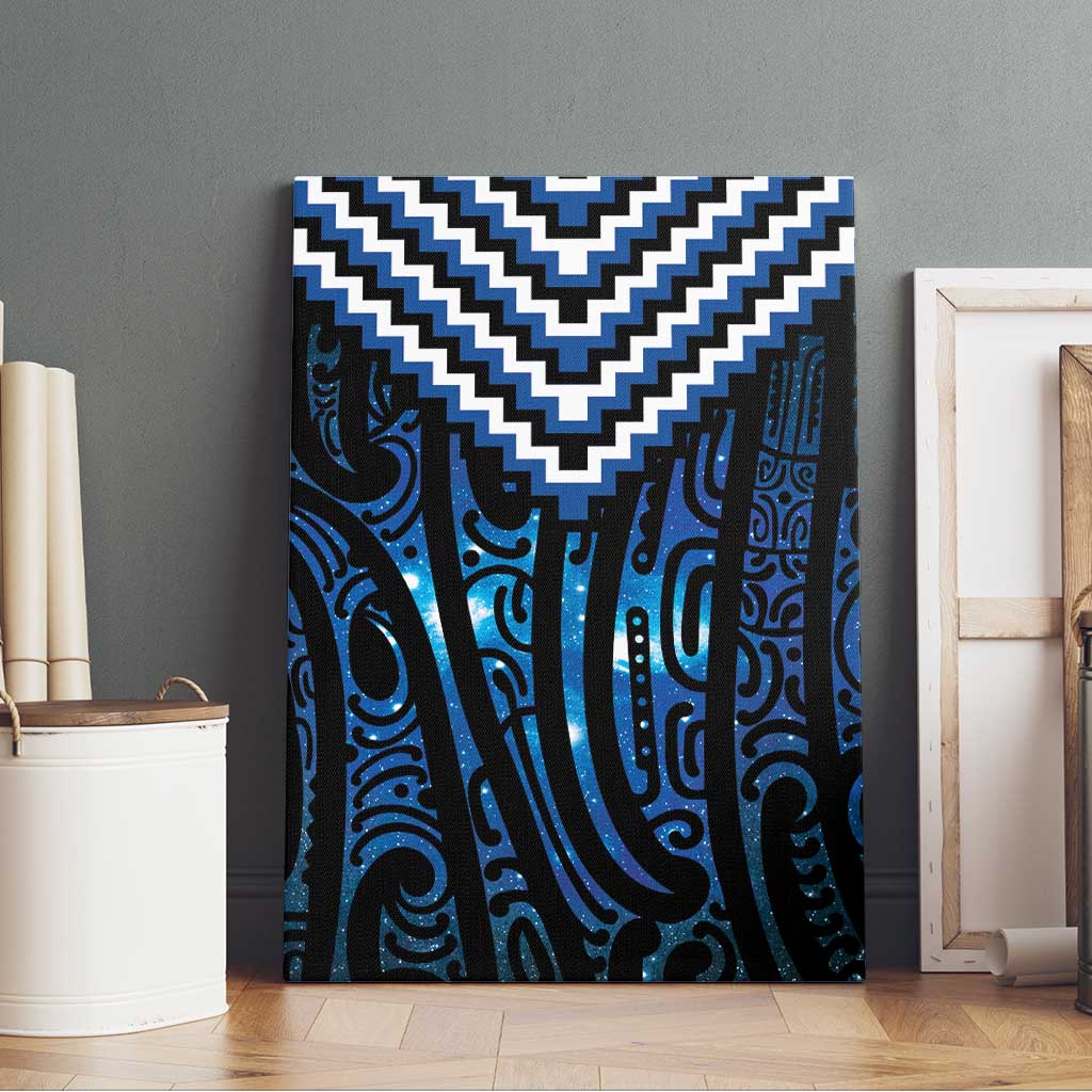 New Zealand Matariki Canvas Wall Art Galaxy Poutama Motifs LT7 - Polynesian Pride