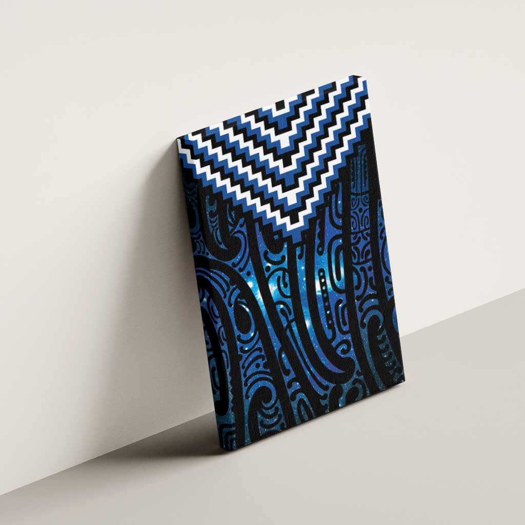 New Zealand Matariki Canvas Wall Art Galaxy Poutama Motifs LT7 - Polynesian Pride