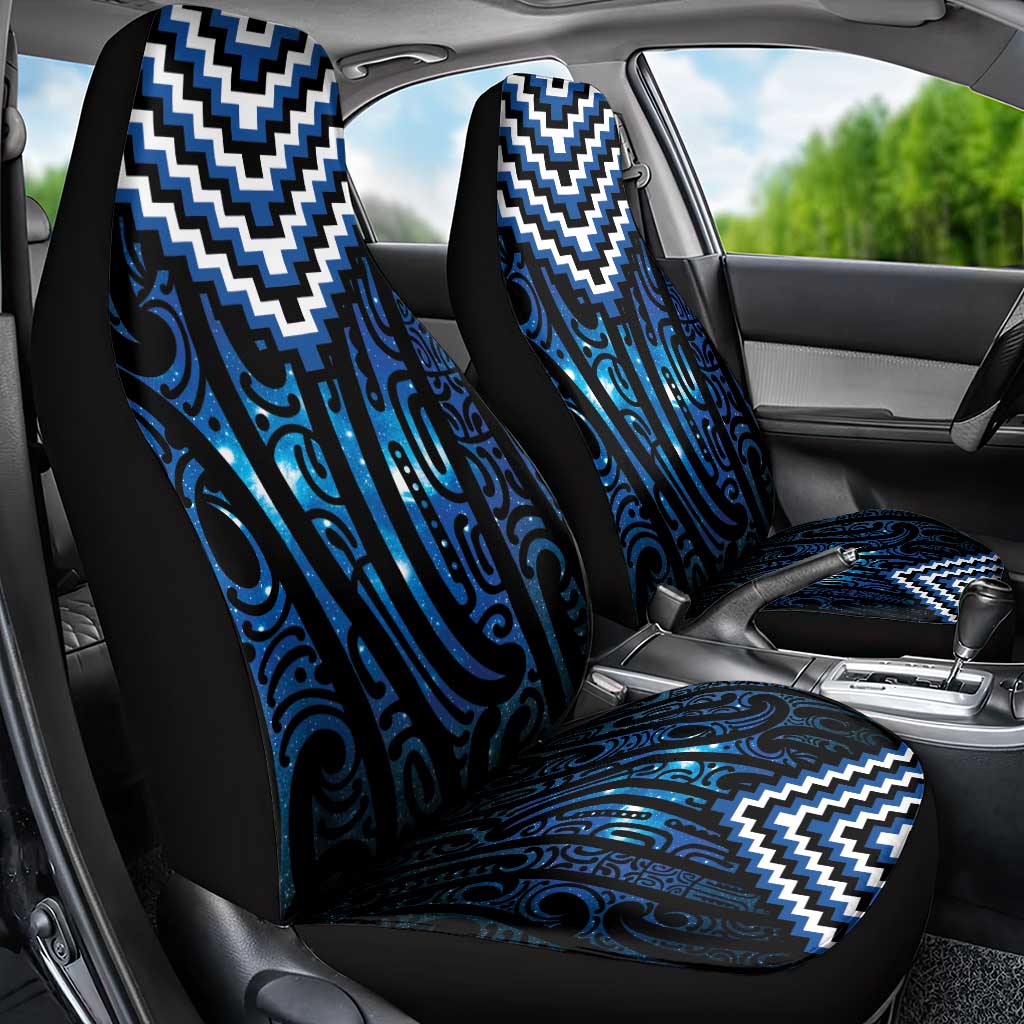 New Zealand Matariki Car Seat Cover Galaxy Poutama Motifs