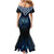 New Zealand Matariki Family Matching Mermaid Dress and Hawaiian Shirt Galaxy Poutama Motifs