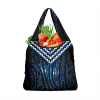 New Zealand Matariki Grocery Bag Galaxy Poutama Motifs LT7 1-pack One Size Blue - Polynesian Pride