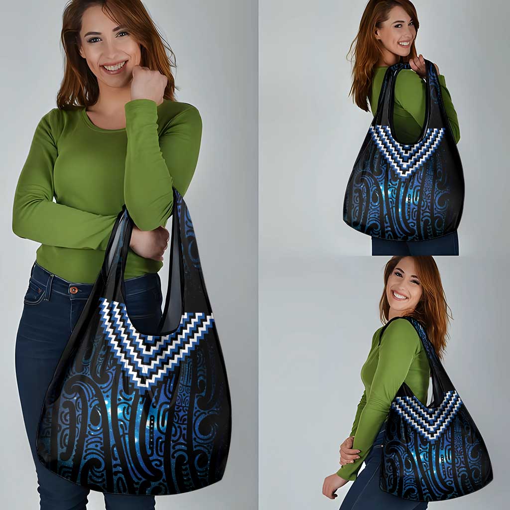 New Zealand Matariki Grocery Bag Galaxy Poutama Motifs LT7 - Polynesian Pride