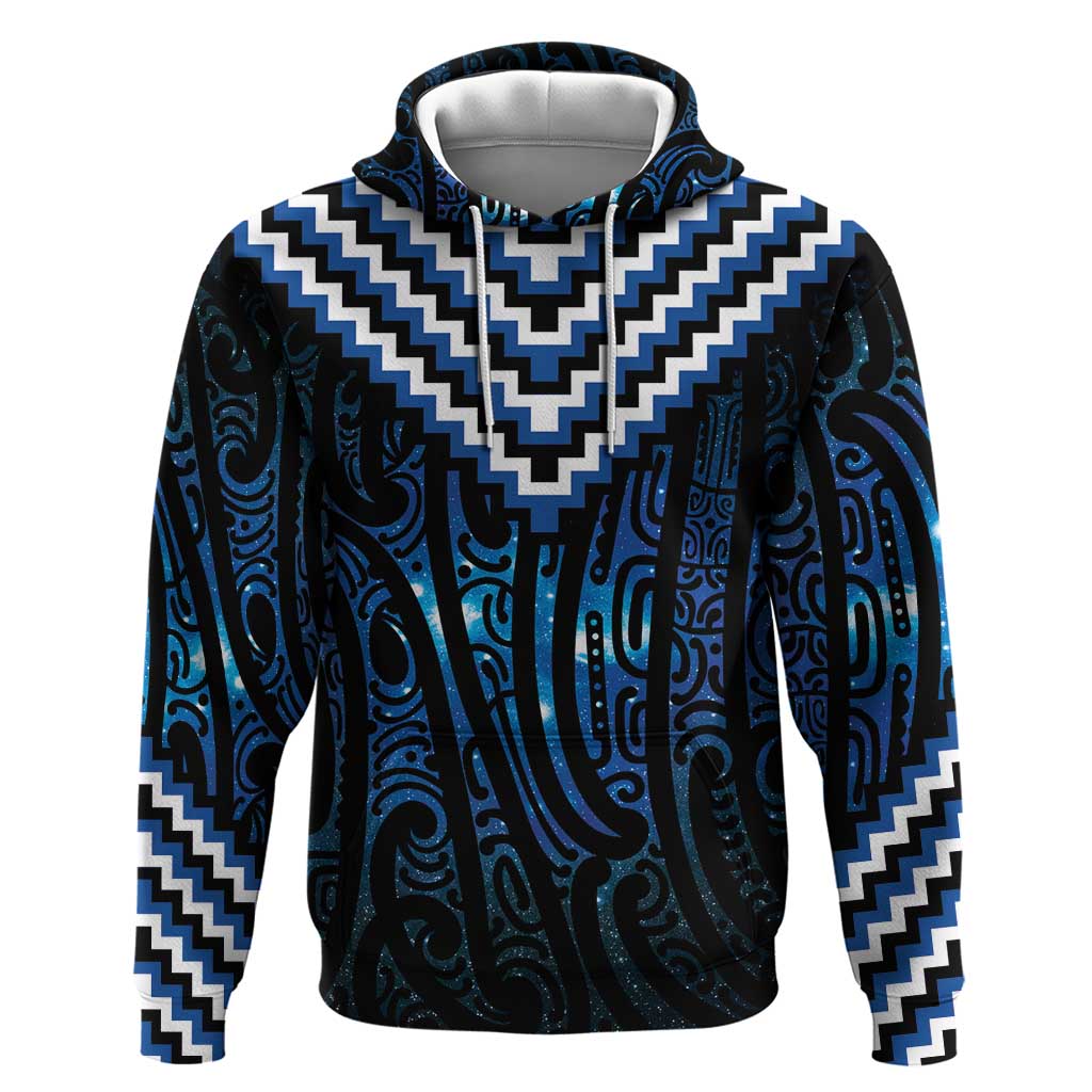 New Zealand Matariki Hoodie Galaxy Poutama Motifs