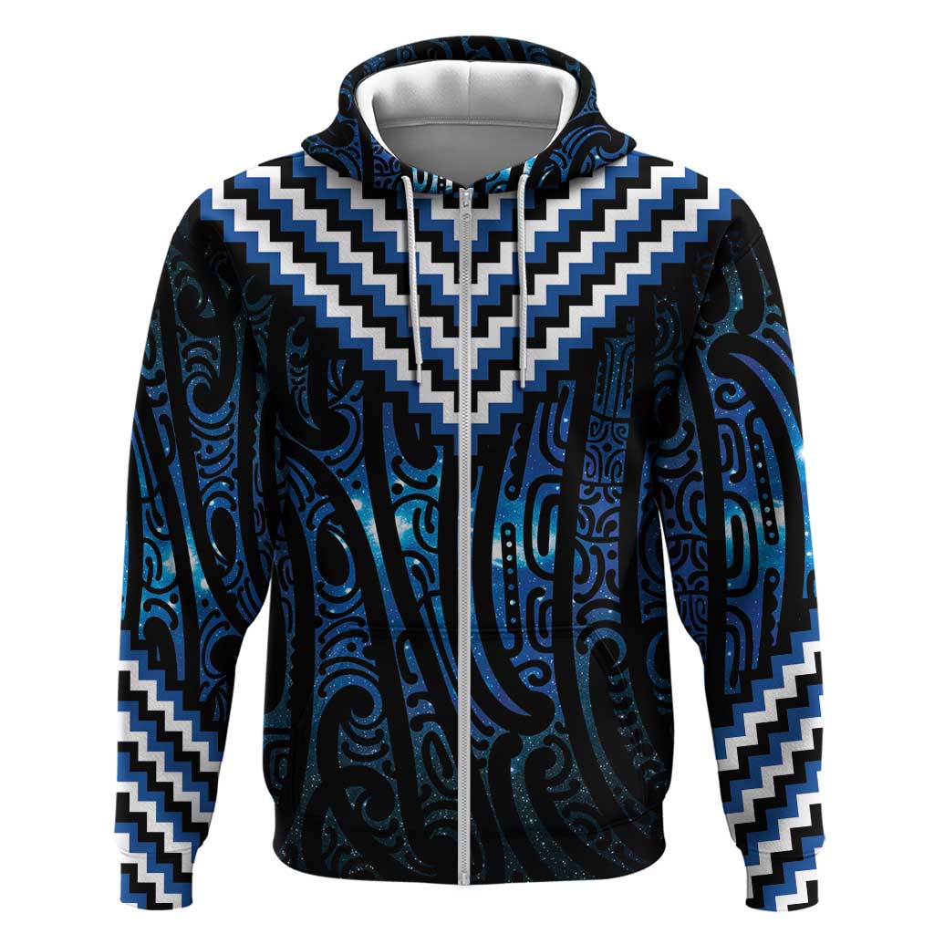 New Zealand Matariki Hoodie Galaxy Poutama Motifs
