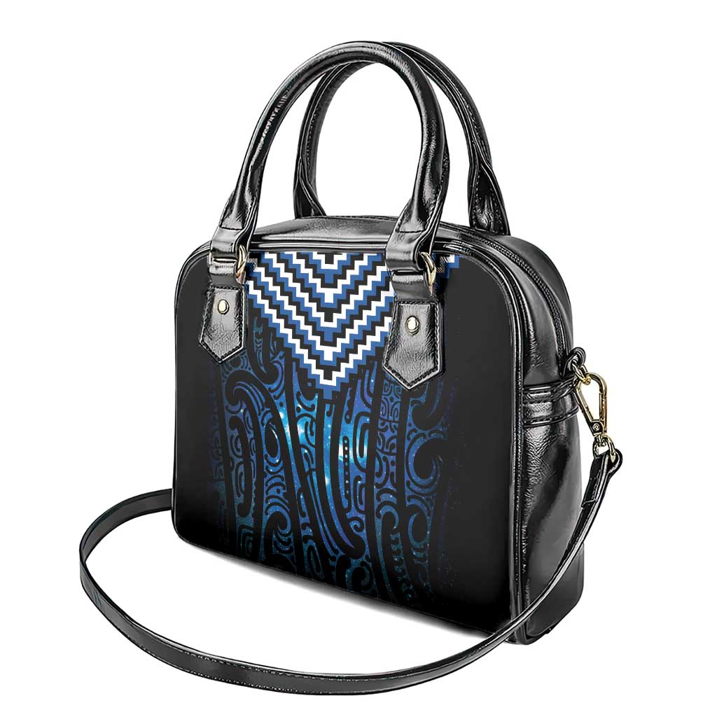 New Zealand Matariki Shoulder Handbag Galaxy Poutama Motifs